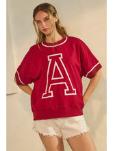 Load image into Gallery viewer, ODDI OVERSIZED GAME DAY SHORT SLEEVE SWEATSHIRT
