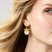Load image into Gallery viewer, JULIE VOS TS BAMBOO HOOP AND CHARM EARRING
