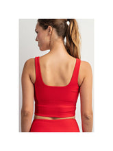 Load image into Gallery viewer, RAE MODE NYLON RIBBED SQUARE NECK CROP TOP
