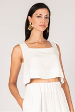 Load image into Gallery viewer, P. CILL LINEN SLEEVELESS CROPPED TOP
