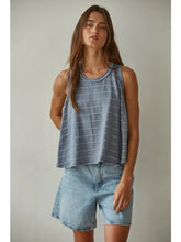 Load image into Gallery viewer, By Together Knit Striped Round Neck Sleeveless Tank Top
