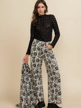 Load image into Gallery viewer, VINTAGE WAHED FLORAL COTTON WIDE LEG PANTS
