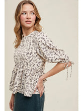 Load image into Gallery viewer, Wishlist Floral Peplum Blouse
