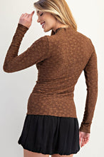 Load image into Gallery viewer, EASEL BURNOUT LACE FITTED TOP
