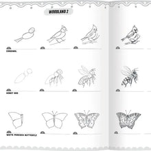 Load image into Gallery viewer, EEBOO Learn To Draw Bugs, Birds &amp; Butterflies with Stickers
