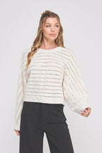 Load image into Gallery viewer, Allie &amp; Rose Crop Oversized Sweater
