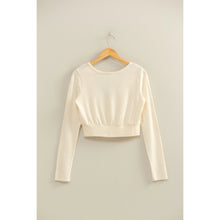 Load image into Gallery viewer, Hyfve Cropped V-Neck Long Sleeve Top

