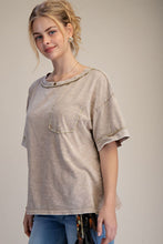 Load image into Gallery viewer, EASEL WASHED COTTON BOXY TOP
