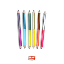 Load image into Gallery viewer, Eeboo Axolotl 6 Jumbo Double-Sided Special Pencils
