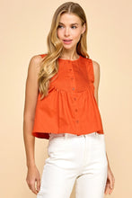 Load image into Gallery viewer, TCEC BUTTON DOWN SLEEVELESS GAME DAY TOP

