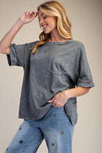 Load image into Gallery viewer, EASEL WASHED COTTON BOXY TOP
