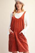 Load image into Gallery viewer, EASEL WASHED CORDUROY OVERALL DRESS

