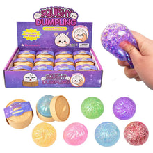 Load image into Gallery viewer, Sparkle Bead Filled Dumpling Shape Fidget Stress Toy
