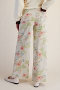 Load image into Gallery viewer, EASEL EXCLUSIVE FLORAL PRINTED WASHED CORDUROY PANTS
