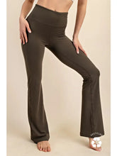 Load image into Gallery viewer, RAE MODE BUTTER HIGH WAIST BAND BELL BOTTOM LONG YOGA PANTS
