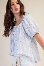Load image into Gallery viewer, EASEL WALLPAPER PRINT COTTON TOP
