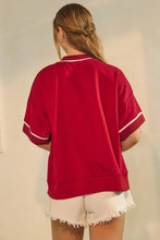 Load image into Gallery viewer, ODDI OVERSIZED GAME DAY SHORT SLEEVE SWEATSHIRT
