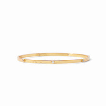 Load image into Gallery viewer, JULIE VOS CRESCENT STONE GOLD BANGLE
