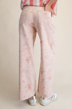 Load image into Gallery viewer, EASEL CROSS STITCH PATTERN PRINTED WASHED TWILL PANTS
