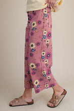 Load image into Gallery viewer, EASEL FLORAL PRINT STRETCH WASHED TWILL PANTS
