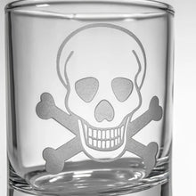 Load image into Gallery viewer, Scull and Cross Bones Shot Glass// Candle Votive
