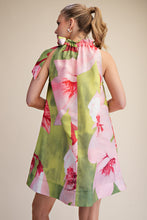 Load image into Gallery viewer, GLAM FLORAL A-LINE MINI DRESS
