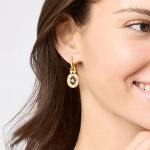 Load image into Gallery viewer, JULIE VOS TS SARATOGA HOOP AND CHARM EARRING
