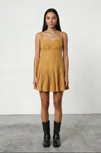 Load image into Gallery viewer, BUCKETLIST CUT OUT BACK PLEATED MINI DRESS
