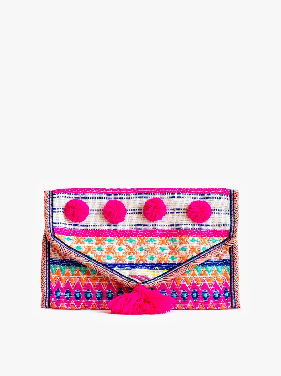 Jen & Co Katleya Patterned Cotton Jewelry Case/Pouch