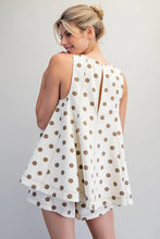 Load image into Gallery viewer, EESOME MINERAL WASHED POLKA DOT SWING TOP
