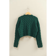 Load image into Gallery viewer, Hyfve Textured Crew Neck Cable Knit Sweater
