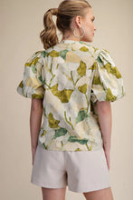 Load image into Gallery viewer, GLAM APPAREL PUFF SLEEVE BLOUSE
