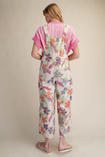 Load image into Gallery viewer, EASEL FLORAL PRINTED VINTAGE WASHED OVERALLS
