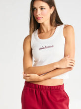 Load image into Gallery viewer, BUCKETLIST COLLEGIATE EMBROIDERED RIBBED TANK TOP
