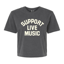 Load image into Gallery viewer, STATED WHOLESALE SUPPORT LIVE MUSIC MIDDIE TEE
