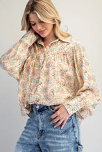 Load image into Gallery viewer, EESOME PAISLEY PRINTED BUTTON DOWN BLOUSE
