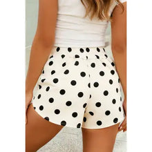 Load image into Gallery viewer, 1 the WOMAN RETRO DOT CASUAL SHIRRED WAIST SHORTS

