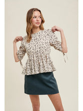 Load image into Gallery viewer, Wishlist Floral Peplum Blouse
