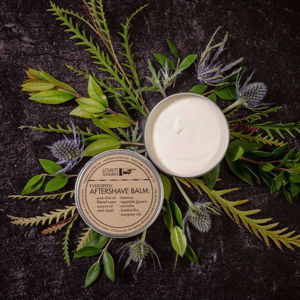 LOVETT SUNDRIES AFTERSHAVE BALM EVERGREEN