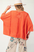 Load image into Gallery viewer, EASEL MINERAL WASHED &amp; OVERSIZED KNIT TOP
