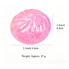 Load image into Gallery viewer, Sparkle Bead Filled Dumpling Shape Fidget Stress Toy
