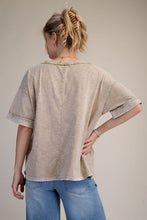 Load image into Gallery viewer, EASEL WASHED COTTON BOXY TOP
