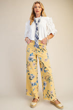 Load image into Gallery viewer, EASEL FLORAL PRINTED SOFT STRETCH TWILL PANTS

