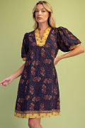 Load image into Gallery viewer, EASEL BUBBLE SHORT SLEEVE DRESS
