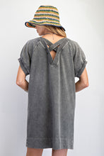 Load image into Gallery viewer, EASEL MINERAL WASHED TERRY KNIT DRESS
