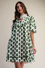 Load image into Gallery viewer, EASEL POLKA DOTS LINEN MINI DRESS
