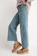 Load image into Gallery viewer, EASEL POKADOTS PRINTED WASHED TWILL STRETCH PANTS
