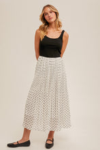 Load image into Gallery viewer, Hem &amp; Thread Polka Dot Contrast Midi Dress
