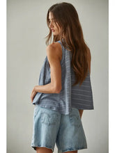 Load image into Gallery viewer, By Together Knit Striped Round Neck Sleeveless Tank Top
