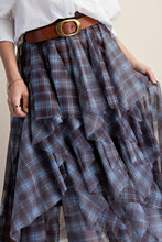 Load image into Gallery viewer, EASEL CHECK YARN DYE MESH BALLERINA SKIRT
